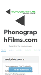 Mobile Screenshot of phonographfilms.com