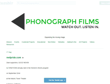 Tablet Screenshot of phonographfilms.com